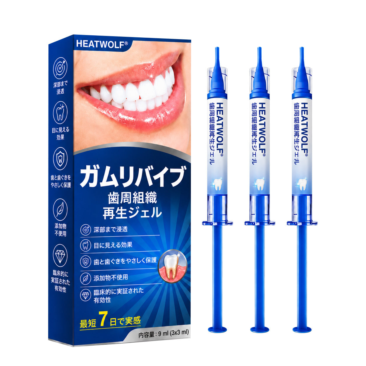 🇯🇵 👨‍⚕️✅🦷 HEATWOLF® GumRevive – 歯周組織修復ジェル 🦷✨