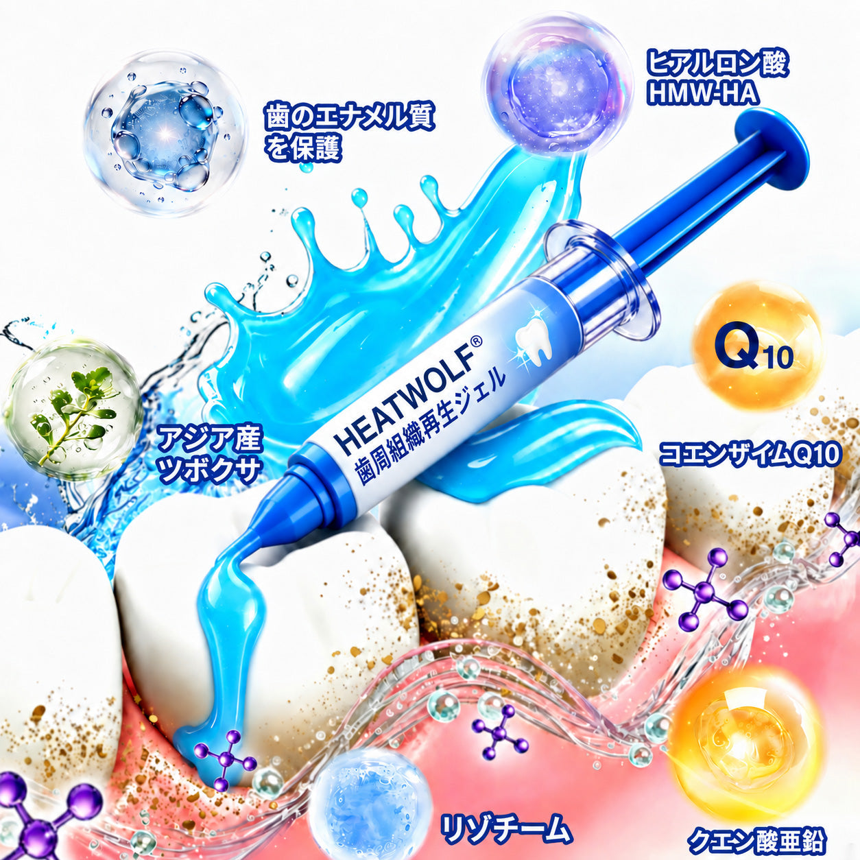 🇯🇵 👨‍⚕️✅🦷 HEATWOLF® GumRevive – 歯周組織修復ジェル 🦷✨
