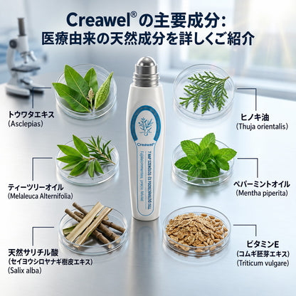 🇯🇵 👨‍⚕️🖋️Creawel® 公式ストア｜7日間集中ケア｜首元・デコルテの気になるポツポツを毎日ピンポイントケア🖋️🎞️